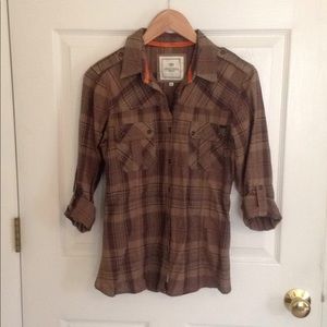 Southern California Timeout Brand Plaid Top